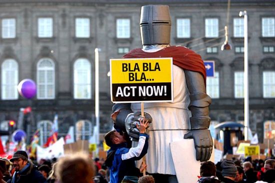 Protesto em Copenhague